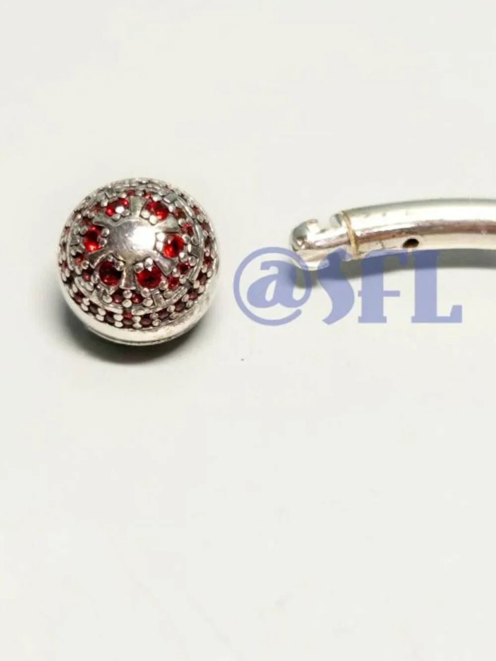 Authentic Pandora Star Wars Open Bangle The Force Will Be With You Always Red &